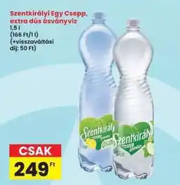 Interspar Szentkirályi Egy Csepp, extra dús ásványvíz ajánlat