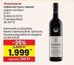 Interspar THUMMERER Cabernet Franc-Merlot ajánlat