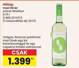 Interspar HILLTOP Irsai Olivér ajánlat