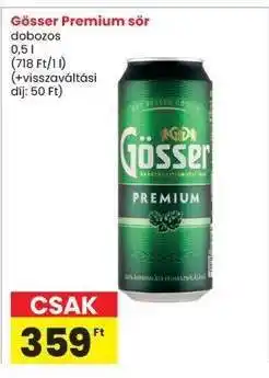 Interspar Gösser Premium sör ajánlat