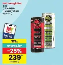 Interspar HELL Energiaital ajánlat