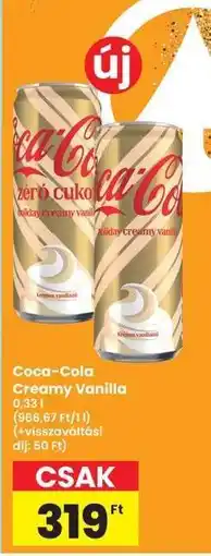 Interspar Coca-Cola Creamy Vanilla ajánlat