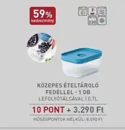 Interspar KÖZEPES ÉTELTÁROLÓ FEDÉLLEL - 1 DB ajánlat