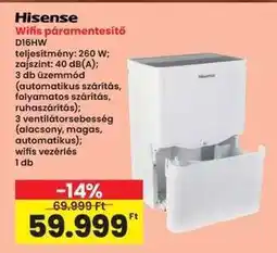 Interspar Hisense WiFis páramentesítő ajánlat