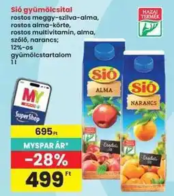 Interspar Sió gyümölcsital ajánlat