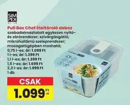 Interspar Pull Box Chef ételtároló doboz ajánlat