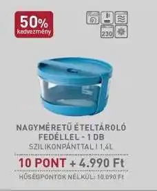 Interspar NAGYMÉRETŰ ÉTELTÁROLÓ FEDELLÉL - 1 DB ajánlat