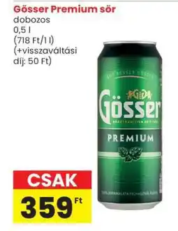 Spar Gösser Premium sör ajánlat