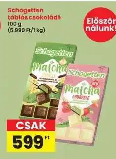 Interspar Schogetten táblás csokoládé ajánlat