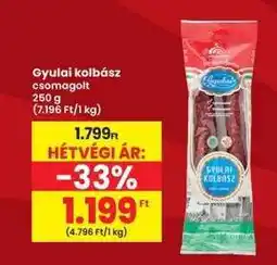 Interspar Gyulai kolbász ajánlat