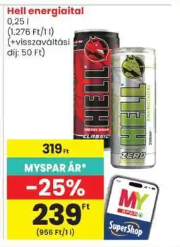 Spar HELL Energiaital ajánlat