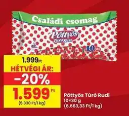 Interspar PÖTTYÖS Túró Rudi ajánlat