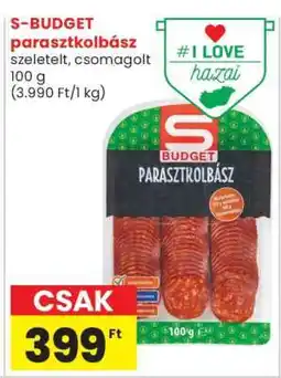 Spar S-BUDGET parasztkolbász ajánlat
