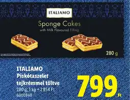 Lidl Italiamo piskótaszelet ajánlat