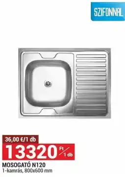 Merkury Market Szifonnal mosogató n120 ajánlat