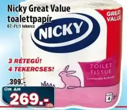 Vianni Drogéria Nicky toalettpapír ajánlat
