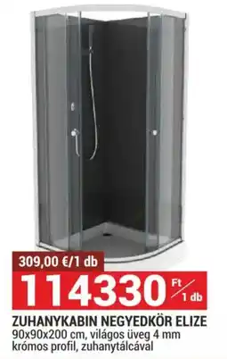 Merkury Market Zuhanykabin negyedkör elize ajánlat
