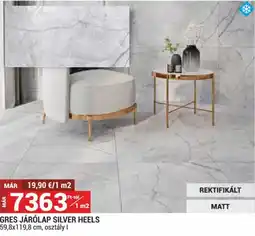 Merkury Market Gres járólap silver heels ajánlat