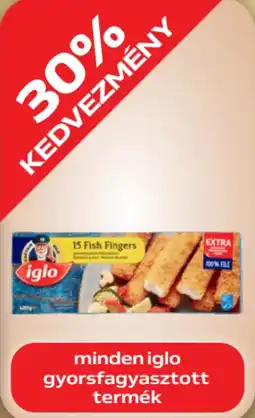 Auchan Minden iglo gyorsfagyasztott termék ajánlat