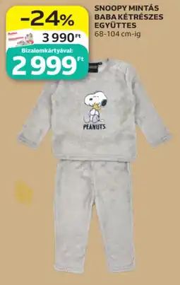 Auchan Snoopy mintás baba két részes együttes ajánlat