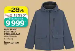 Auchan Inextenso férfi téli parka kabát ajánlat