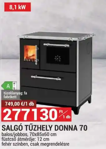 Salgó tűzhely donna 70