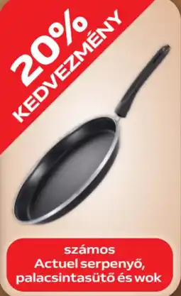 Auchan Számos Actual serpenyő, palacsintasütő és wok ajánlat