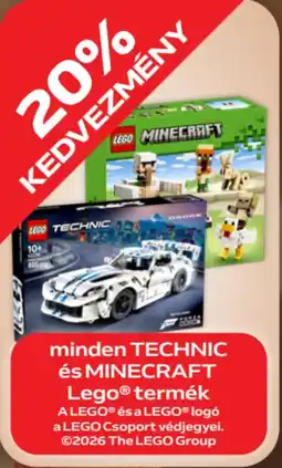 Auchan Minden technic és minecraft Lego termék ajánlat