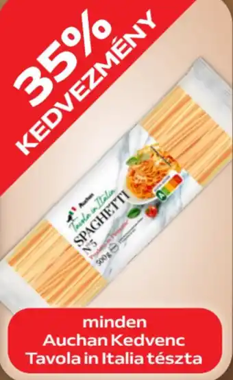 Auchan Tavola in Italia tészta