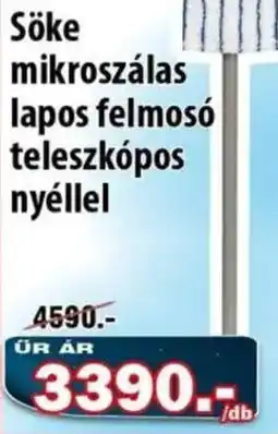 Vianni Drogéria Söke mikroszálas lapos felmosó teleszkópos nyéllel ajánlat