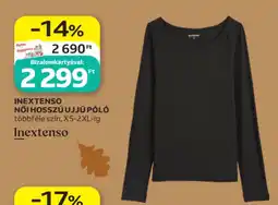 Auchan Inextenso női hosszú ujjú póló ajánlat