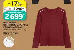 Auchan Inextenso női hosszú ujjú póló ajánlat