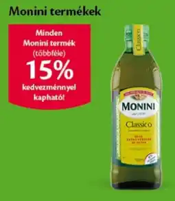 EcoFamily Monini termékek ajánlat