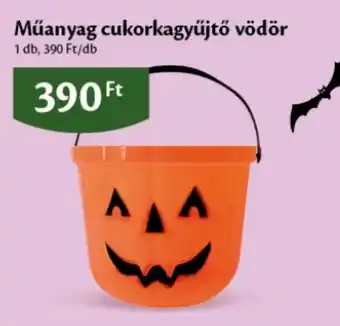 Műanyag cukorkagyűjtő vödör
