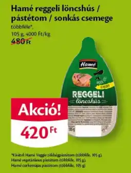 EcoFamily Hamé reggeli lőncshús ajánlat