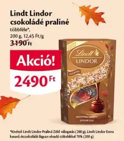EcoFamily Lindt lindor csokoládé praline ajánlat
