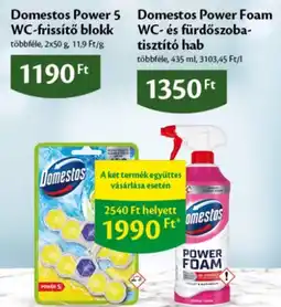 EcoFamily Domestos power foam wc- és fürdőszoba-tisztító hab ajánlat