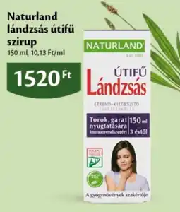 EcoFamily Naturland útifű lándzsás szirup ajánlat