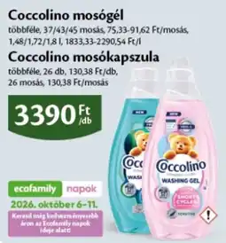 EcoFamily Coccolino mosókapszula ajánlat