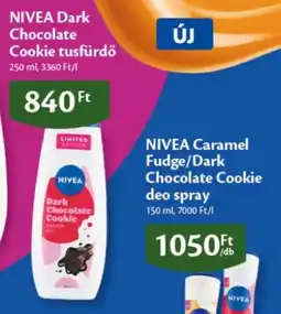 EcoFamily nivea dark chocolate cookie tusfürdő ajánlat