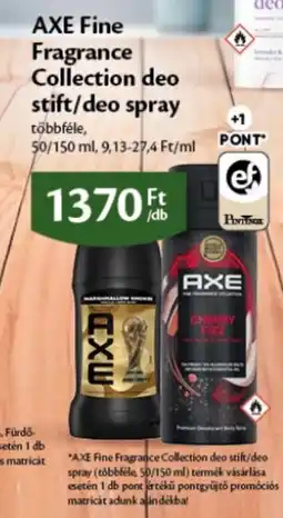 EcoFamily axe fine fragrance collection deo ajánlat