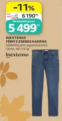 Auchan INEXTENSO FÉRFI 5 ZSEBES NADRÁG ajánlat