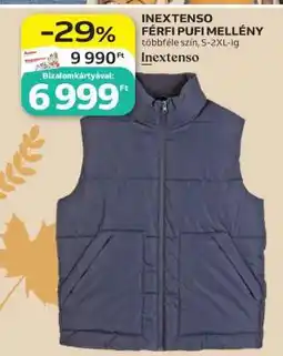 Auchan INEXTENSO FÉRFI PUFI MELLÉNY ajánlat