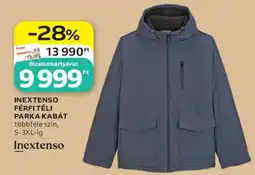 Auchan INEXTENSO FÉRFI TÉLI PARKA KABÁT ajánlat