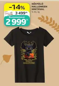 Auchan NŐI PÓLÓ HALLOWEEN MINTÁVAL ajánlat