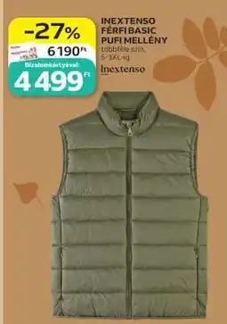 Auchan INEXTENSO FÉRFI BASIC PUFI MELLÉNY ajánlat