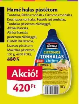 EcoFamily Hamé halas pástétom ajánlat