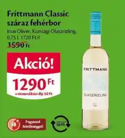 EcoFamily Frittmann Classic száraz fehérbor ajánlat