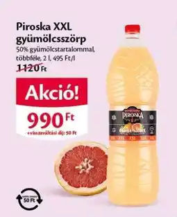 EcoFamily Piroska XXL gyümölcsszörp ajánlat