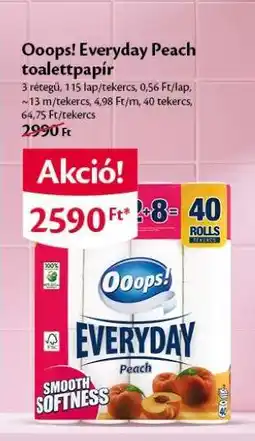 EcoFamily Ooops! Everyday Peach toalettpapír ajánlat